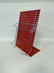 Буклетница настольная красная